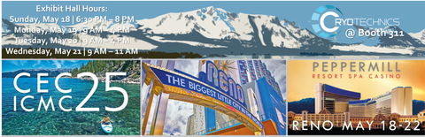 CEC/ICMC 2025 cryogenic engineering conference banner, Reno, Nevada